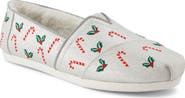 TOMS Alpargata Candy Cane Slip-On