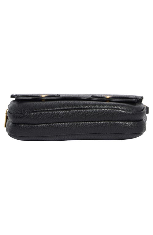 Tahari Landis Leather Crossbody Bag In Black
