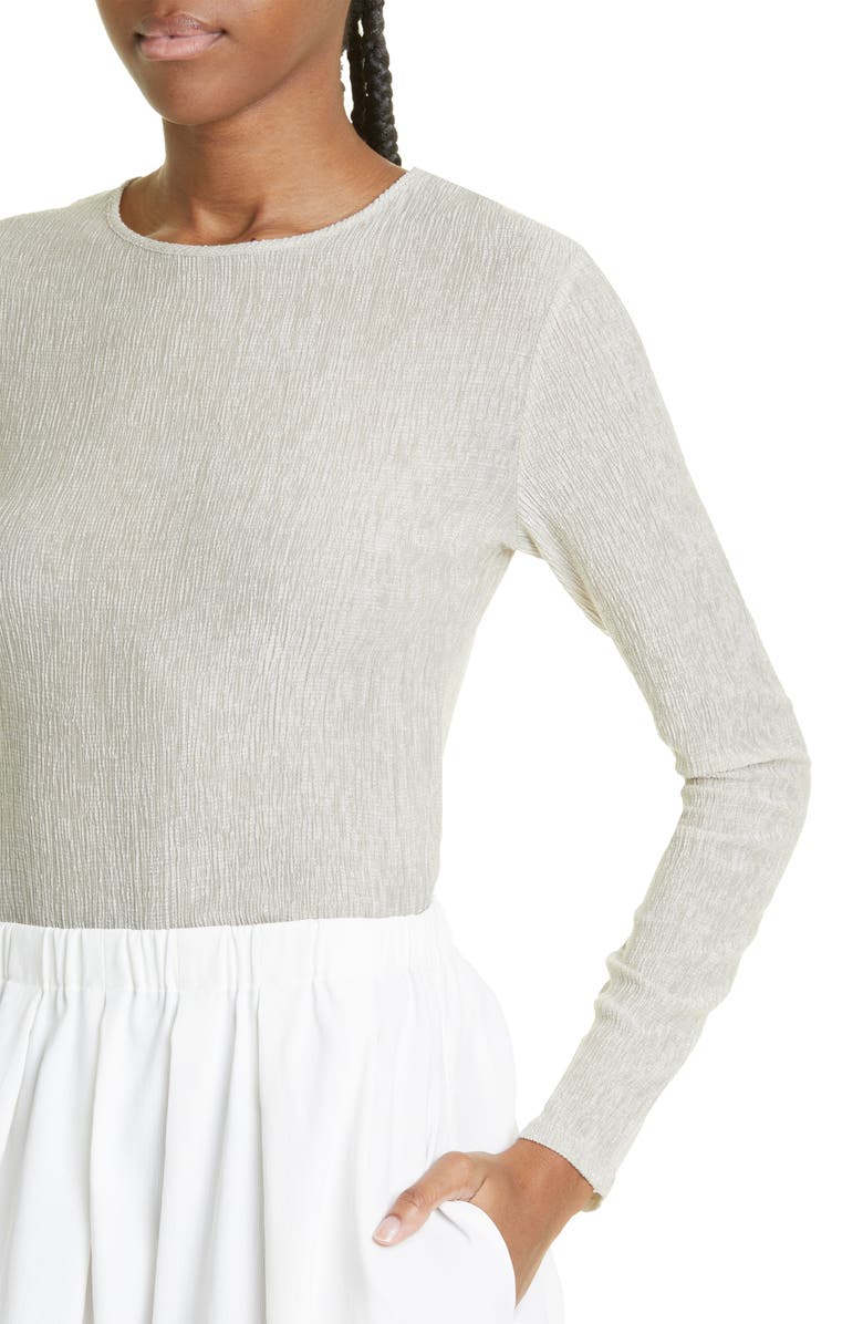Vince Textured Long Sleeve Top, Alternate, color, Hayseed