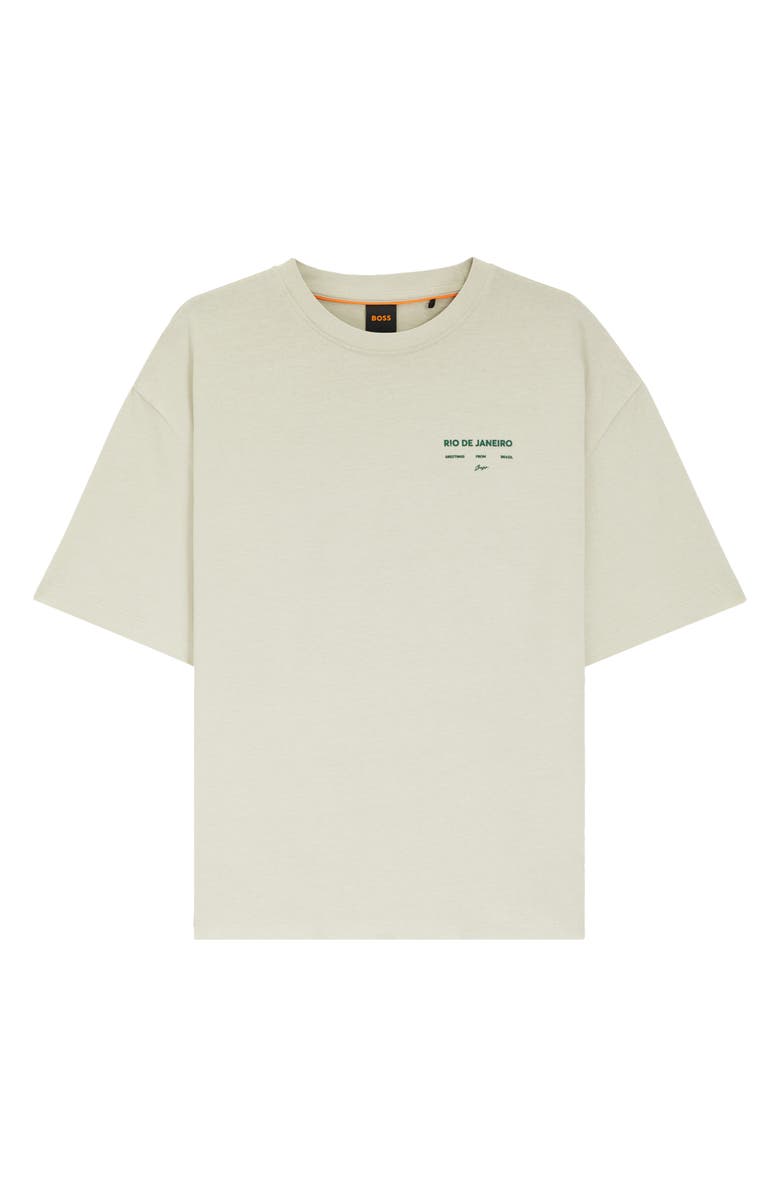 BOSS Orange Cotton Tee, Alternate, color, Guava Leaf