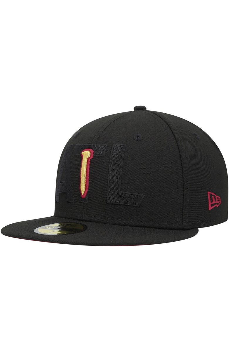 New Era Men's New Era Black Atlanta United FC Kick Off 59FIFTY Fitted Hat, Alternate, color, 