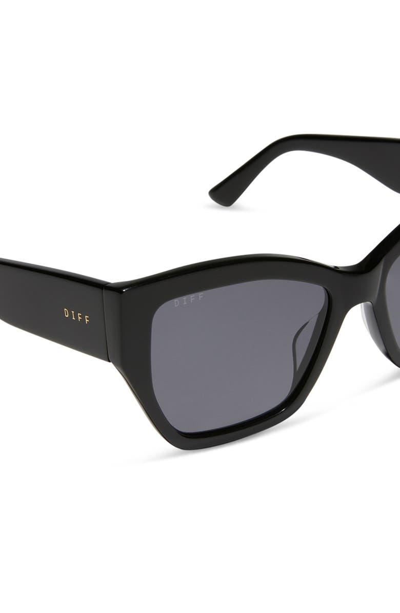 DIFF Vivienne 56mm Cat Eye Sunglasses, Alternate, color, Grey