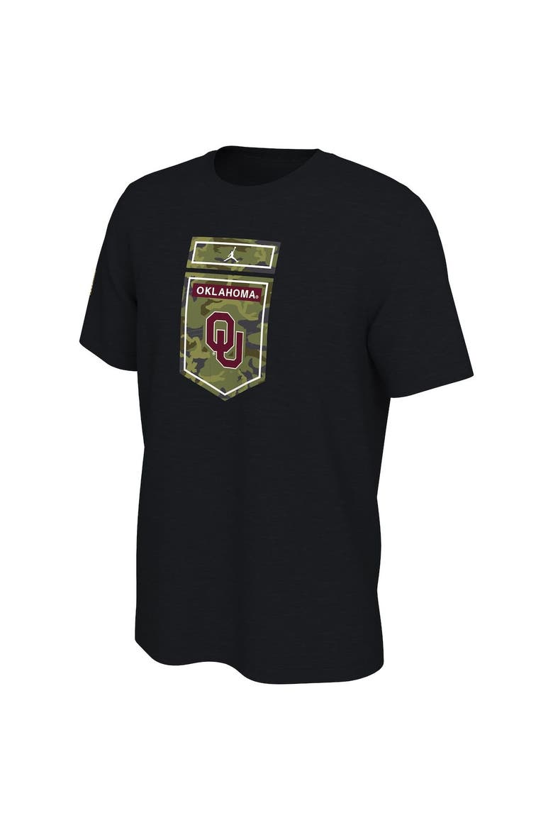Men's Jordan Brand Black Oklahoma Sooners Veterans Camo T-Shirt, Alternate, color, Black