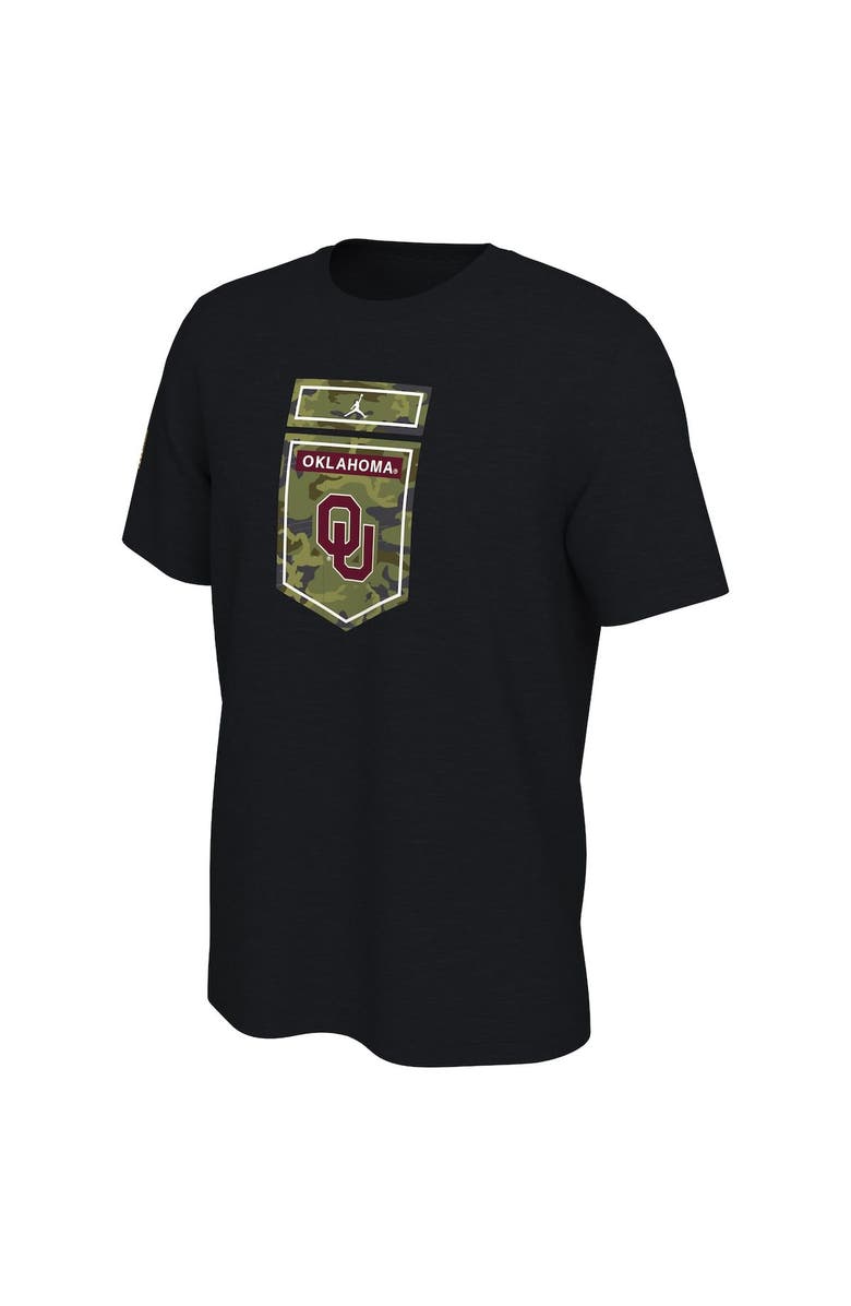 Jordan Brand Men's Jordan Brand Black Oklahoma Sooners Veterans Camo T-Shirt, Alternate, color, Black