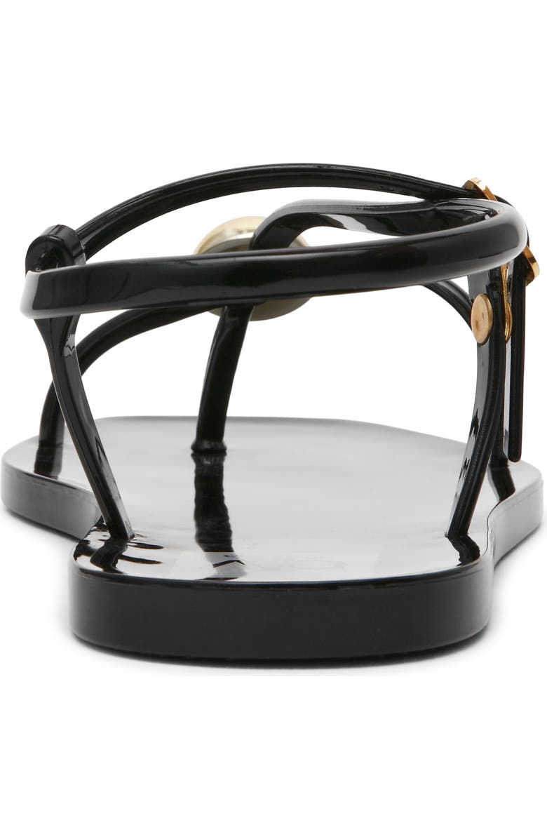 DV by Dolce Vita Jossie Flat Sandal, Alternate, color, Black Shiny