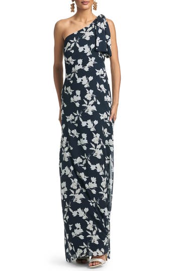 Sachin & Babi Chelsea One-shoulder Gown