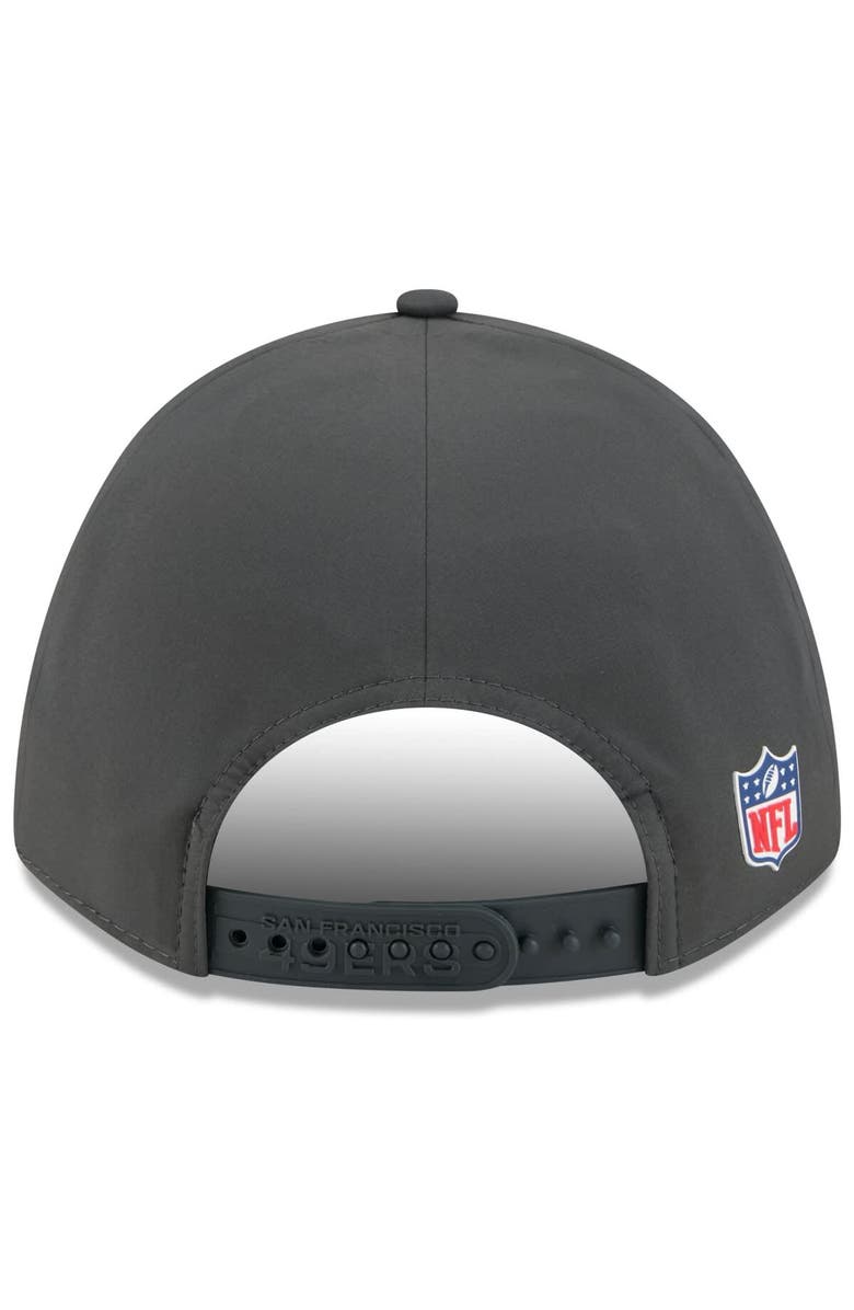 New Era Men's New Era Charcoal San Francisco 49ers 2025 Sideline Cold Weather 9FORTY M-Crown Adjustable Hat, Alternate, color, Charcoal