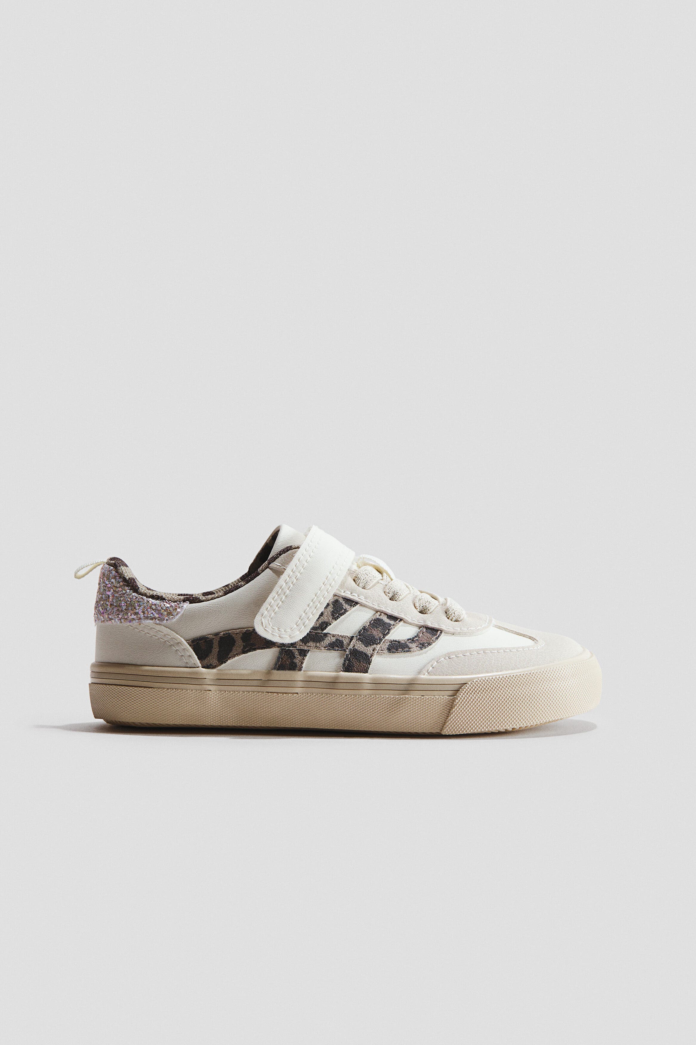 H&M Barefoot sneakers, Main, color, Cream/Leopard Print