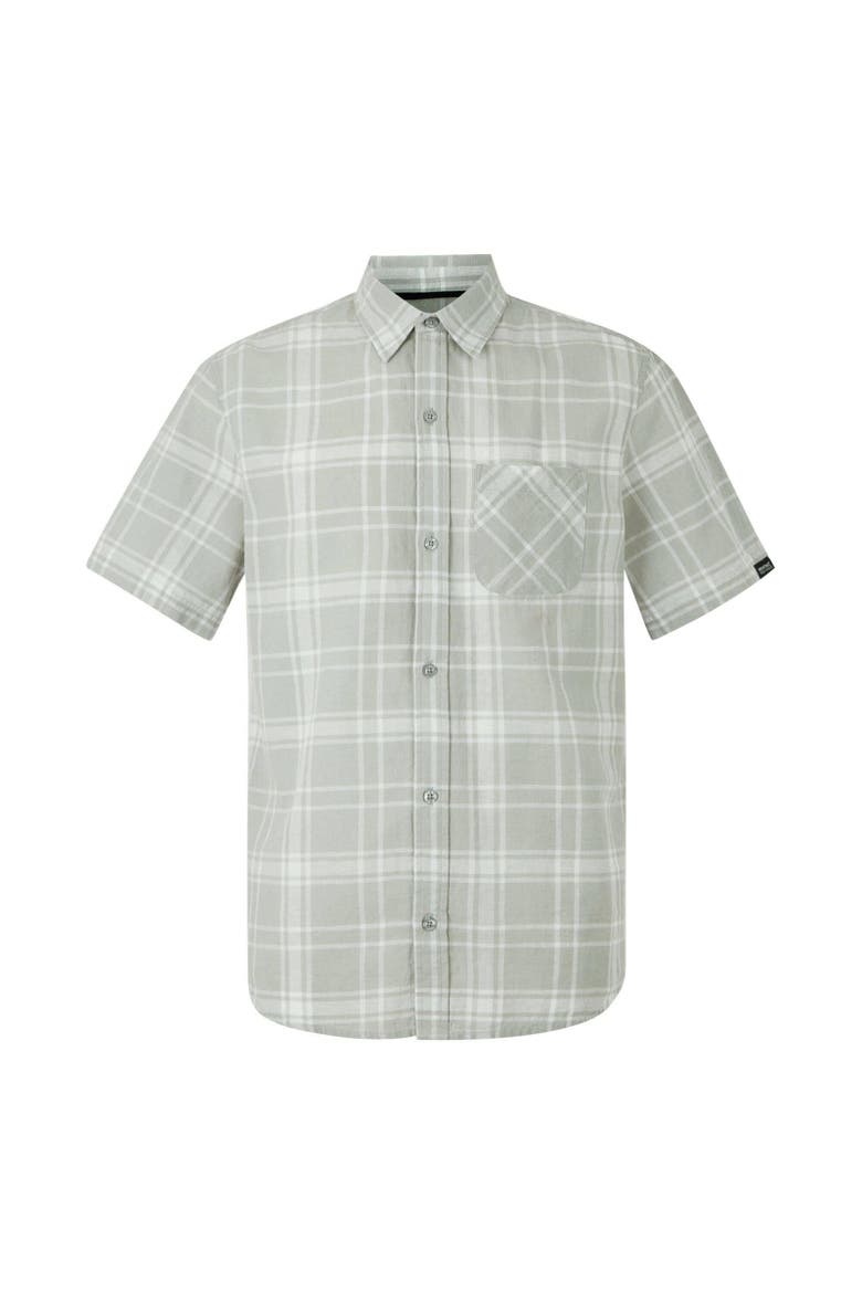 Loran Checked Shirt, Main, color, Silver Grey
