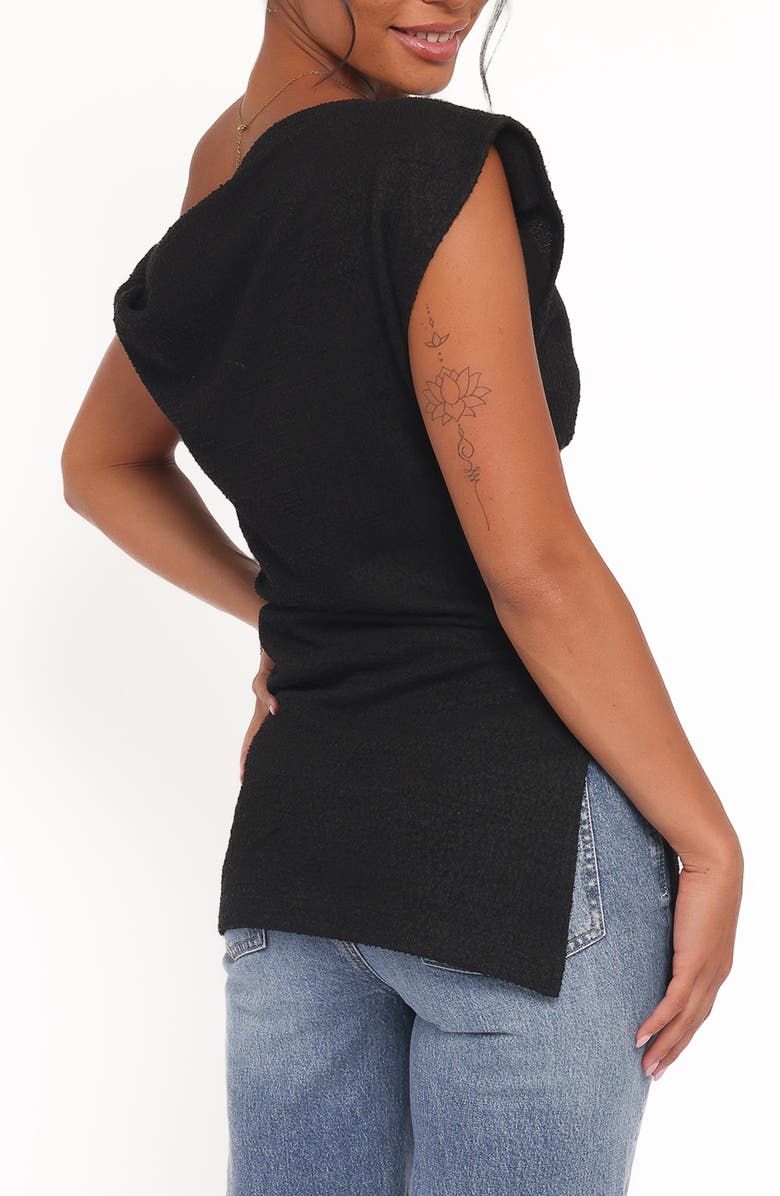 Petal & Pup Selma One Shoulder Knit Top, Alternate, color, Black
