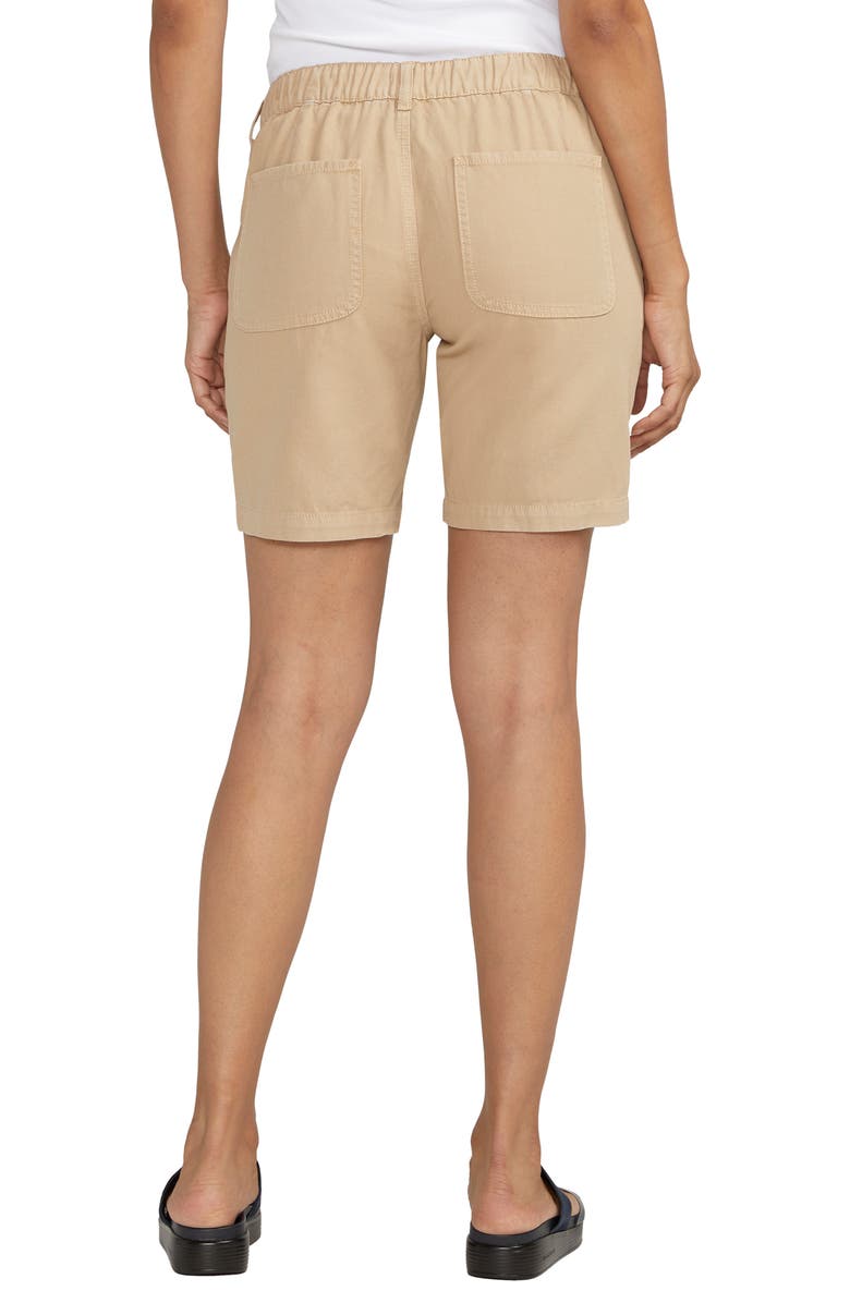 JAG Mid Rise Cotton & Linen Twill Shorts, Alternate, color, 