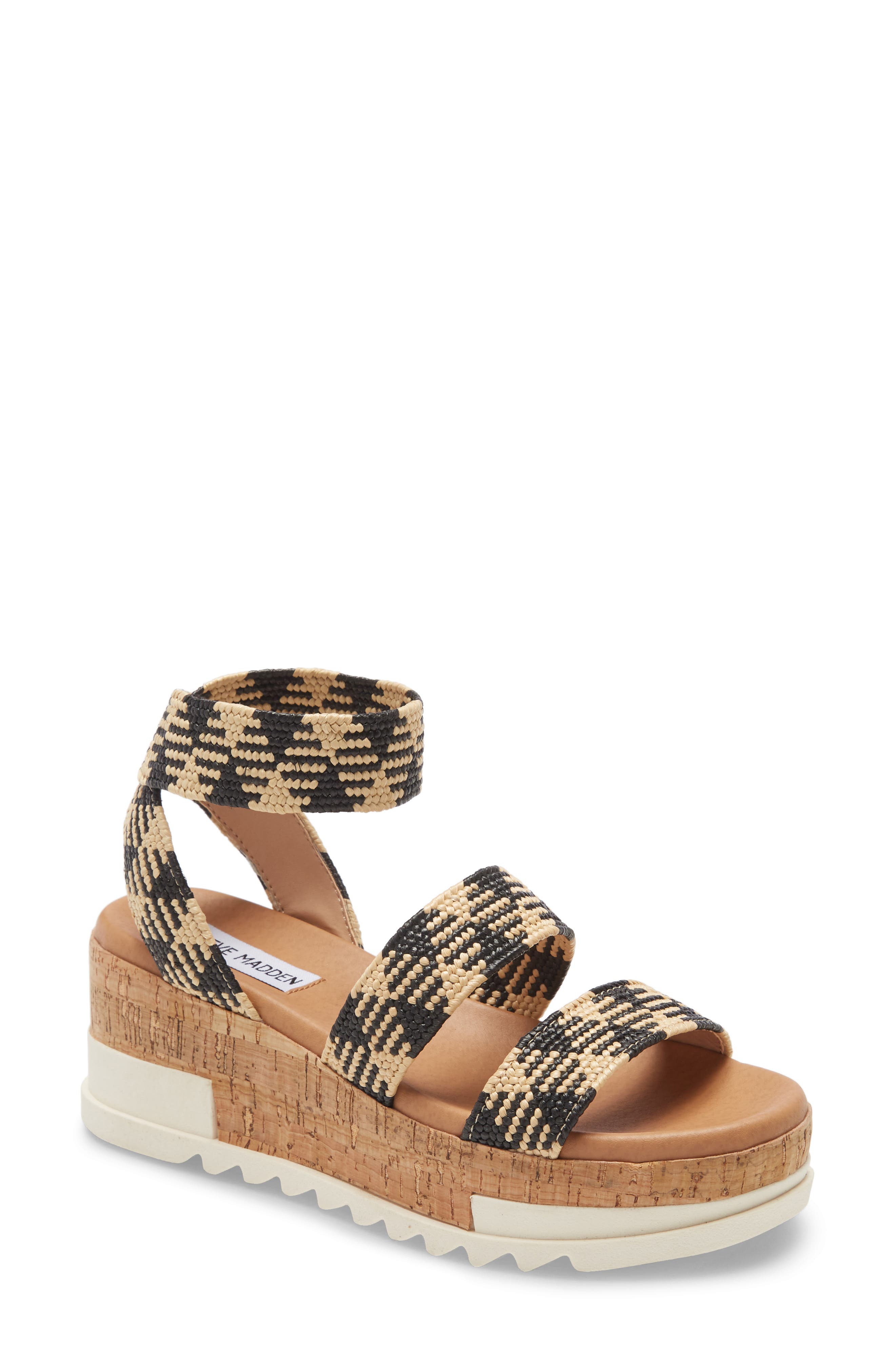 Steve Madden Bandi Platform Wedge Sandal, Main, color, 