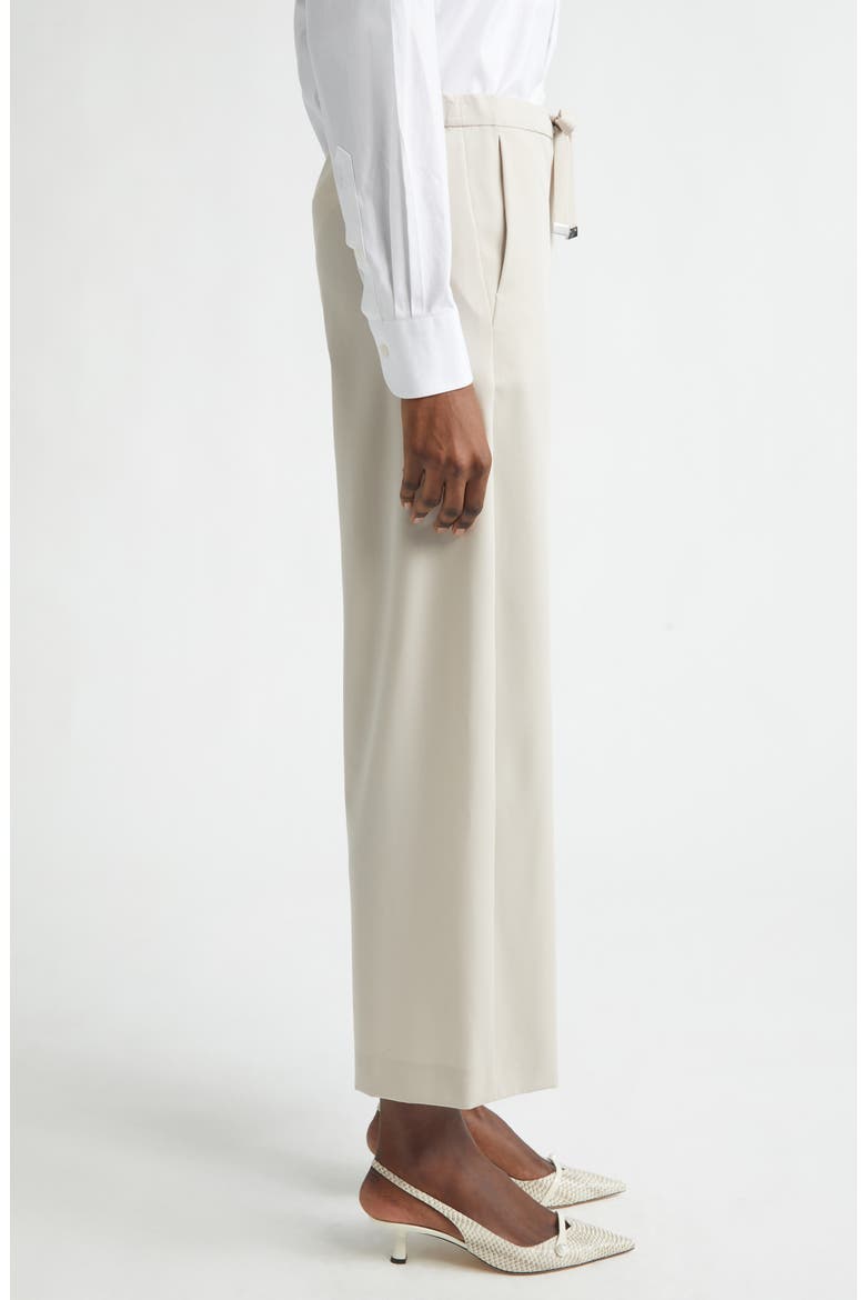 Argenta Drawstring Virgin Wool Ankle Pants, Alternate, color, NATURAL