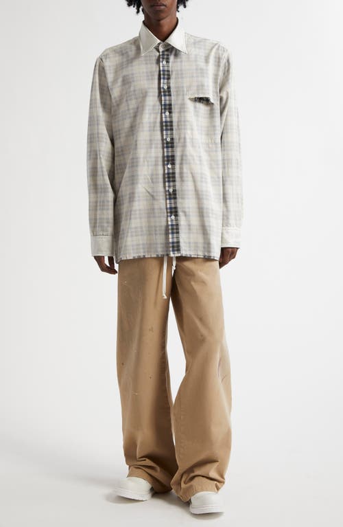 Mm6 Maison Margiela Mm6 By Maison Margiela Plaid Shirt With Classic Collar