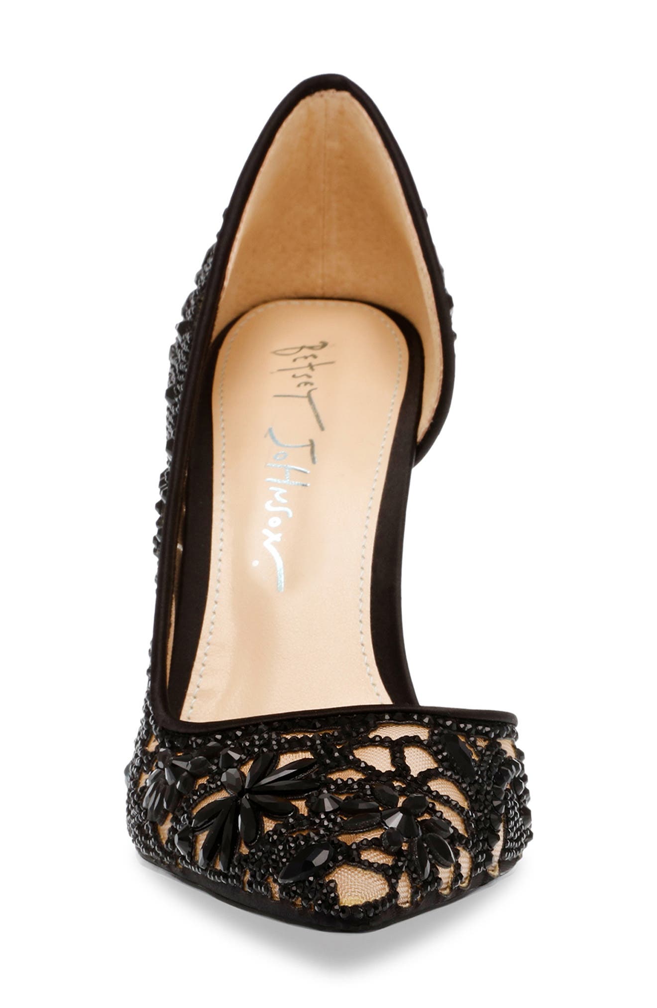 Betsey Johnson Chic Half d'Orsay Pump, Alternate, color, 