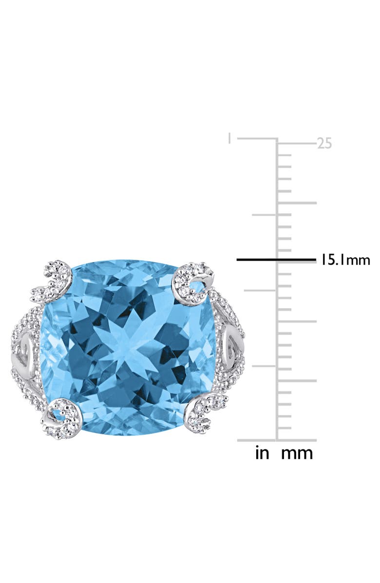 Julianna B. Topaz & Diamond Cocktail Ring 14k, Alternate, color, Topaz