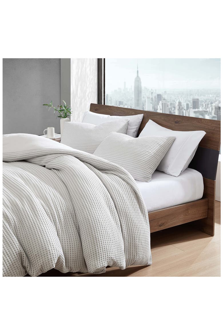 Waffle Comforter & Sham Set, Alternate, color, GREY