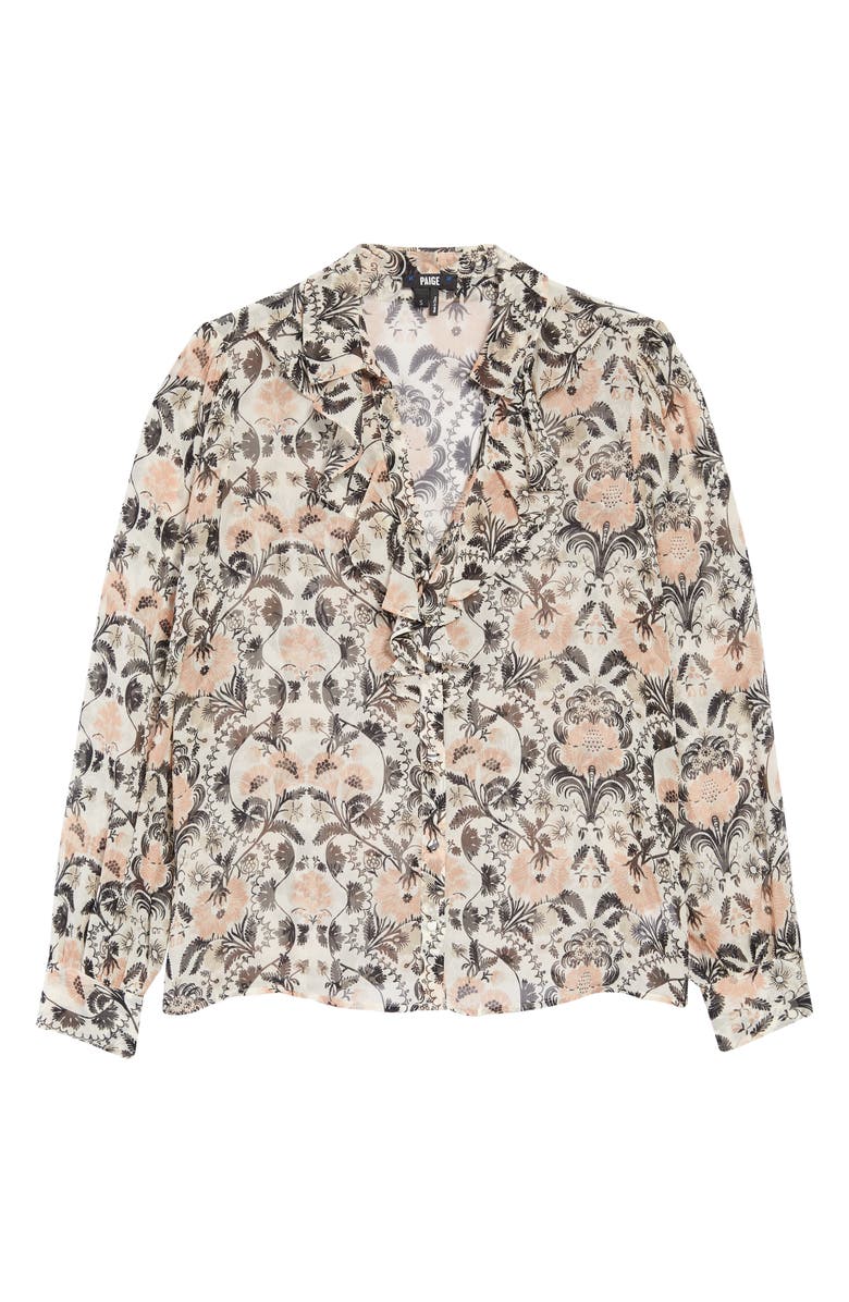 PAIGE Jodelle Floral Silk Blouse, Alternate, color,