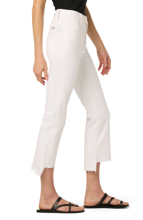 Joe's High Waist Crop Bootcut Jeans In White