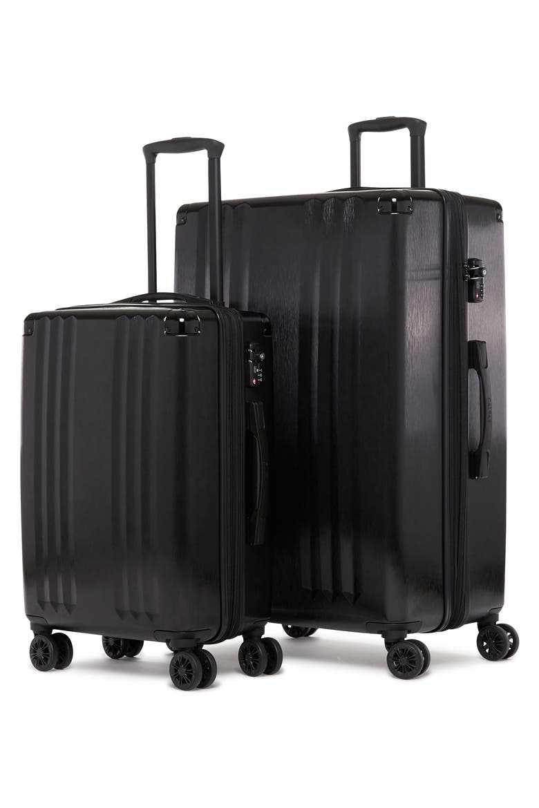 Ambeur 2-Piece Spinner Luggage Set, Alternate, color, BLACK