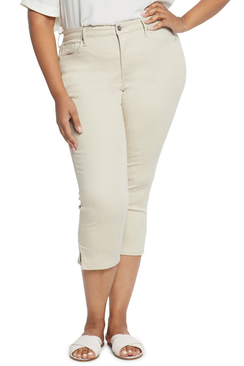 Chloe Side Slit Capri Jeans, Main, color, FEATHER