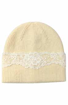Lace Applique Beanie