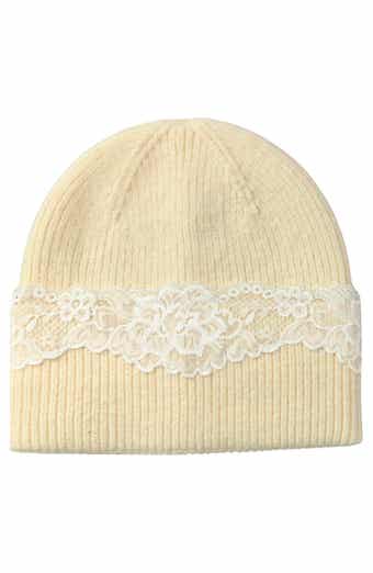 Lace Applique Beanie