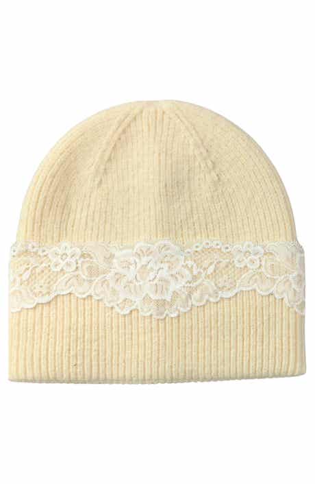 Lace Applique Beanie