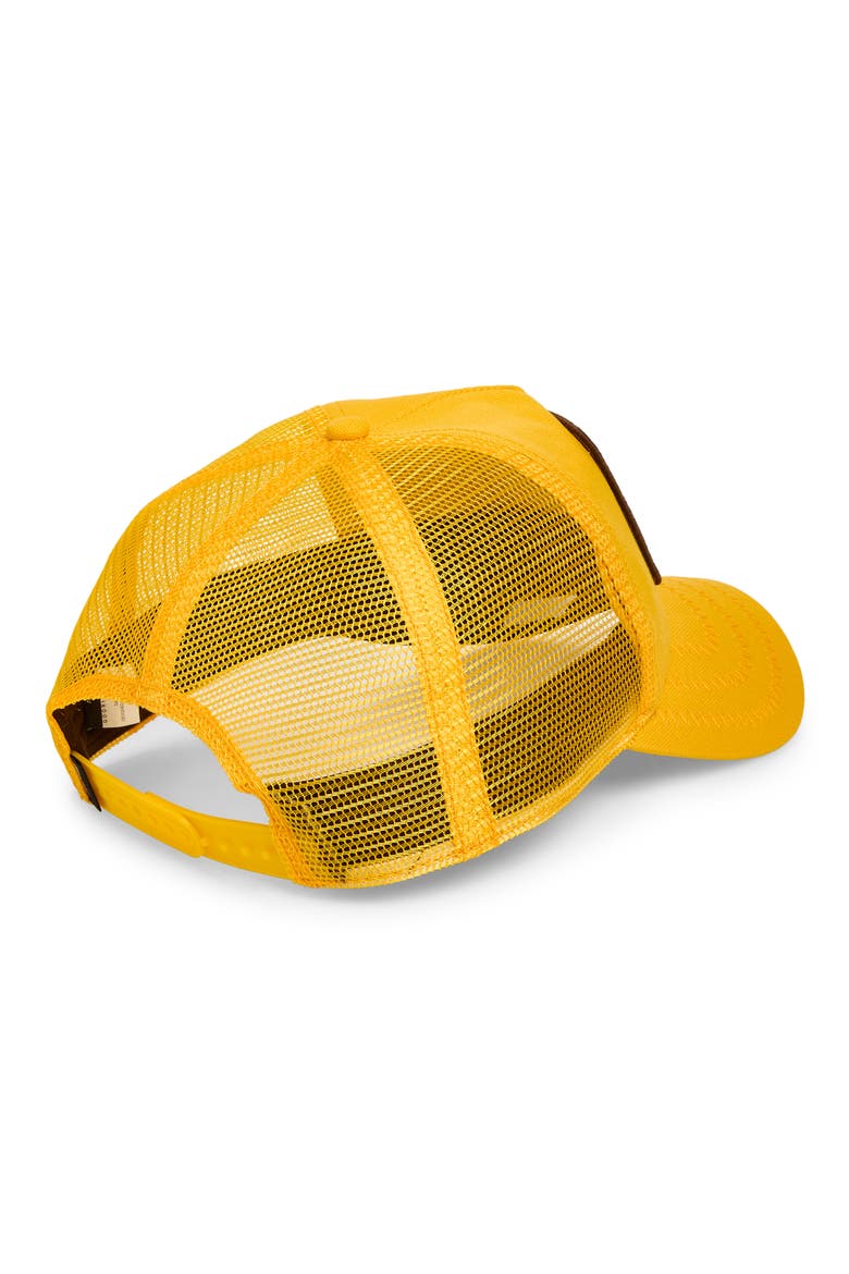 Safeguard Patch Trucker Hat, Alternate, color, GOLD