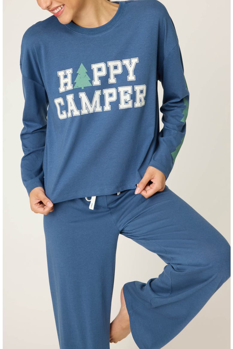 Holiday Softee Pajamas, Alternate, color, HARBOR