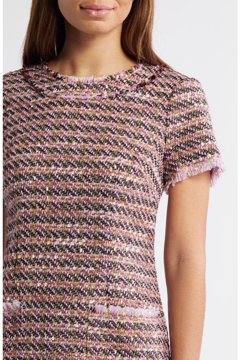 Tweed Sheath Dress, Alternate, color, LAVENDER