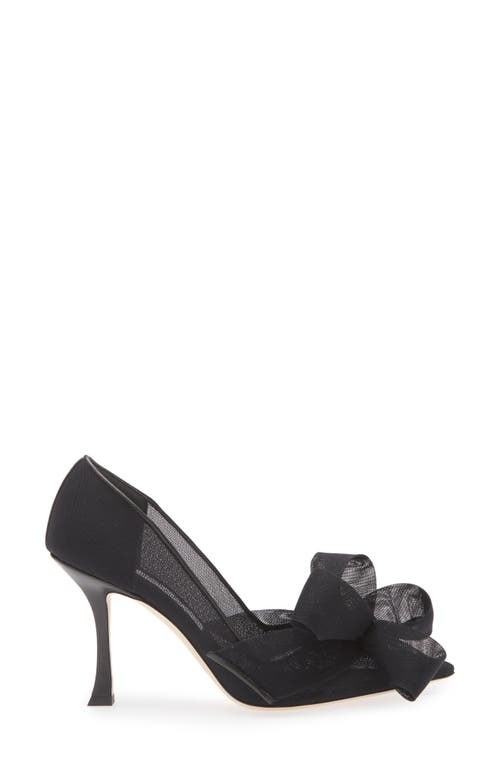Jimmy Choo Staz Bow Mesh Pump