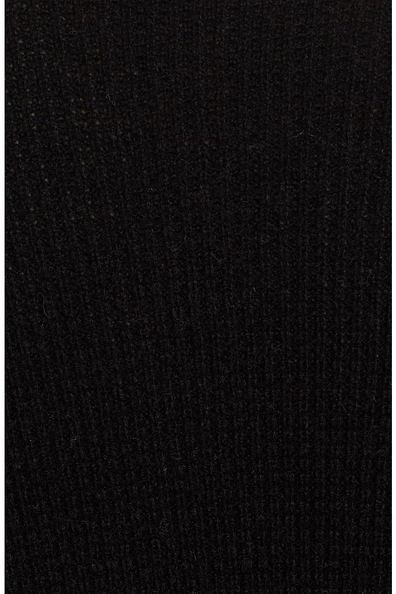 Wool & Cashmere Poncho, Alternate, color, BLACK