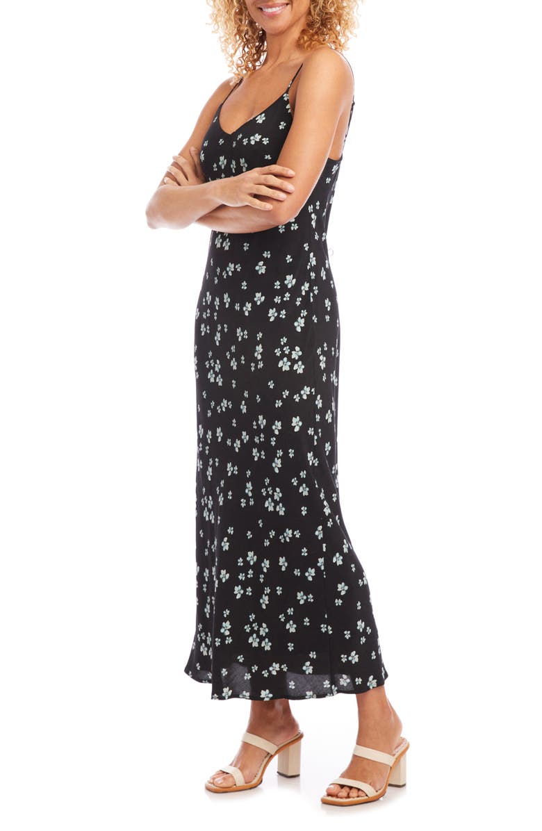 Karen Kane Floral Bias Cut Maxi Slipdress, Alternate, color, Floral Print