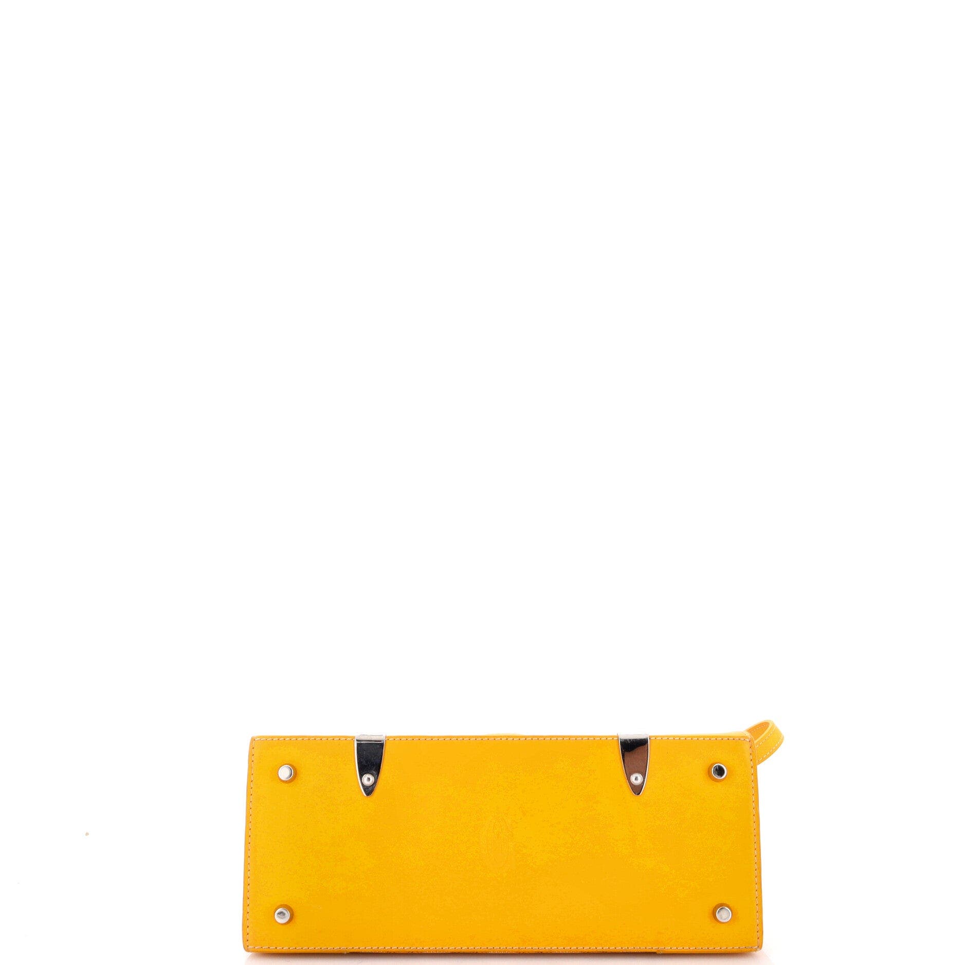 Saigon Top Handle Bag Coated Canvas with Leather PM, Alternate, color, Yellow
