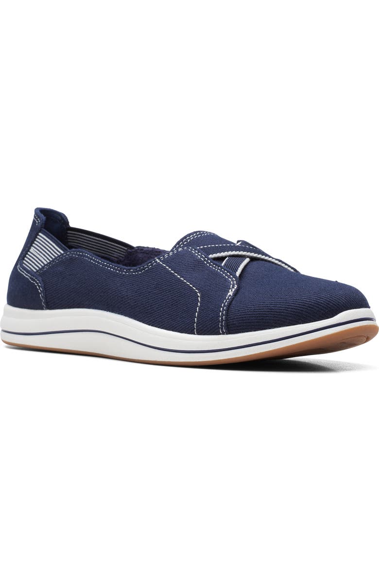 Clarks<sup>®</sup> Breeze Skip Slip-On Sneaker - Wide Width Available, Main, color,