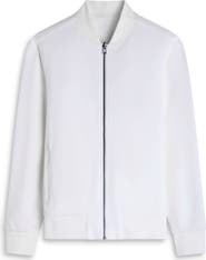 Bugatchi Soft Touch Knit Reversible Bomber Jacket