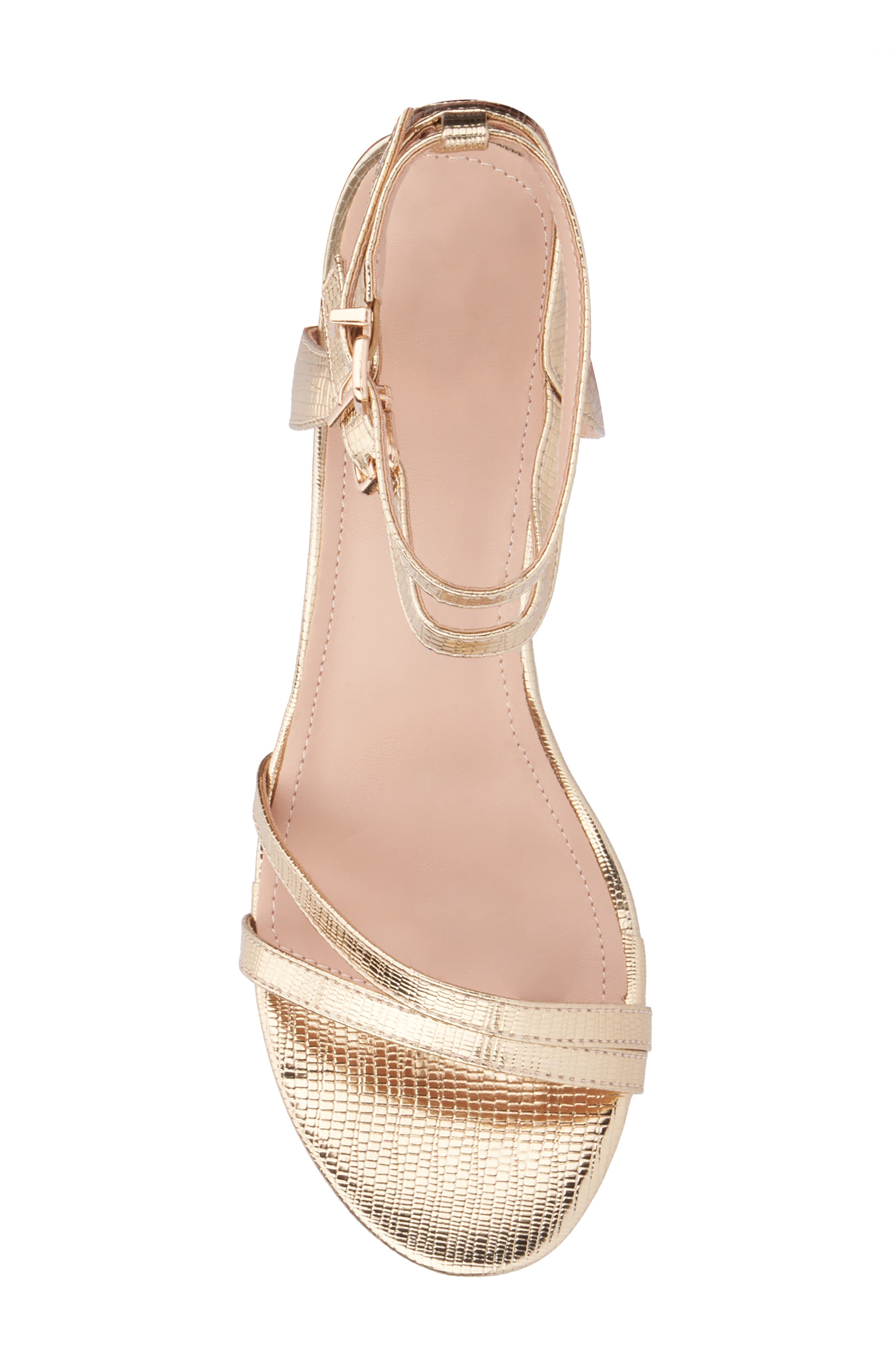 Laina Block Heel Sandal, Alternate, color, GOLD