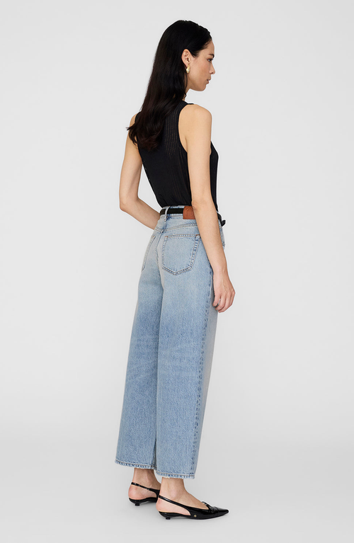 Anine Bing Eugene Ribbed Tank Top In Black