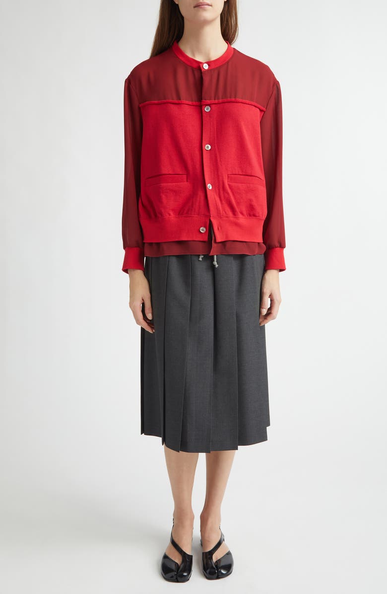 Undercover Spliced Cardigan, Alternate, color, 