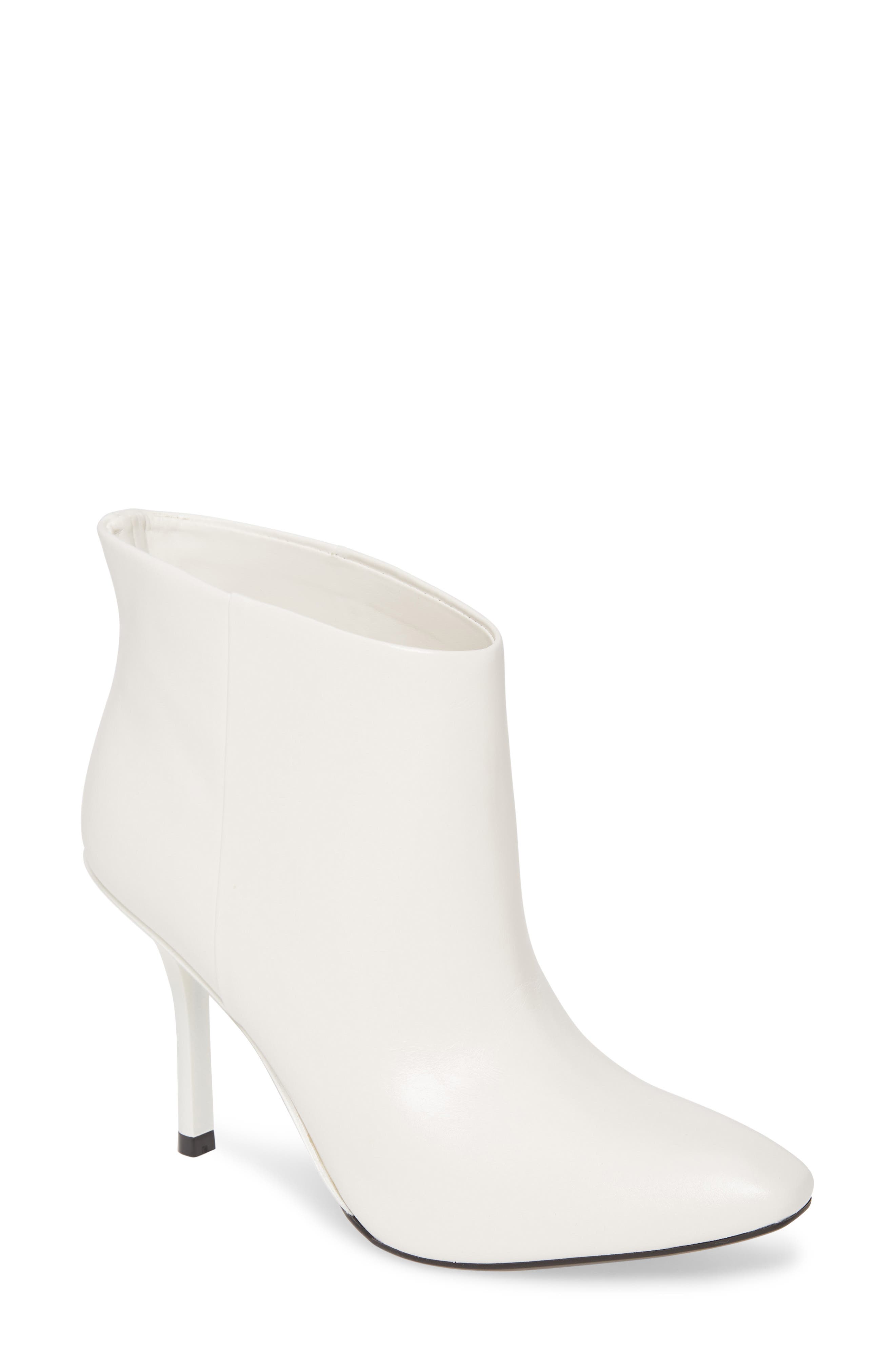 Mim Bootie, Main, color, WHITE LEATHER