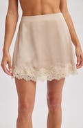 WISHLIST Lace Trim Miniskirt