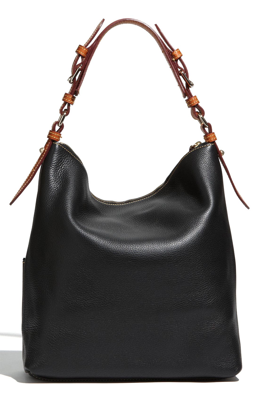 Dooney & Bourke 'Dillen - Medium' Zip Pocket Leather Hobo, Alternate, color, 