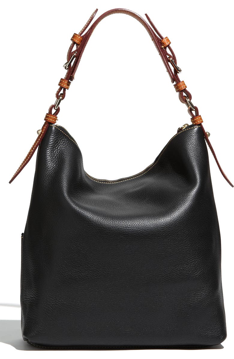 Dooney & Bourke 'Dillen - Medium' Zip Pocket Leather Hobo, Alternate, color,
