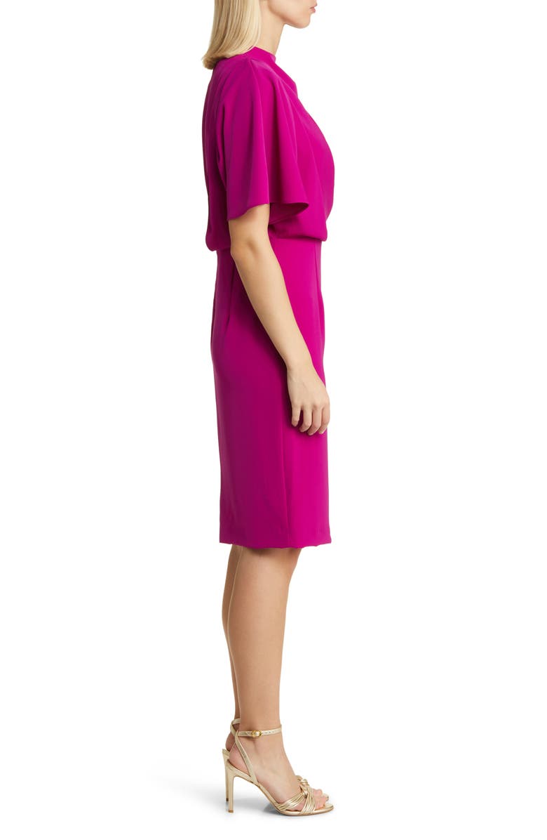 Black Halo Kozia Draped Sheath Dress, Alternate, color, 