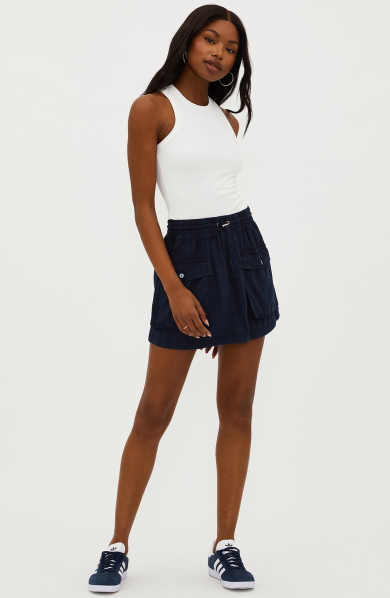 Beach Riot Nicoletta Cotton Blend Cargo Skirt, Alternate, color,
