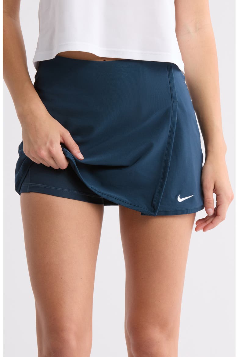 Victory Dri-FIT Straight Tennis Skort, Alternate, color, ARMORY NAVY/ WHITE