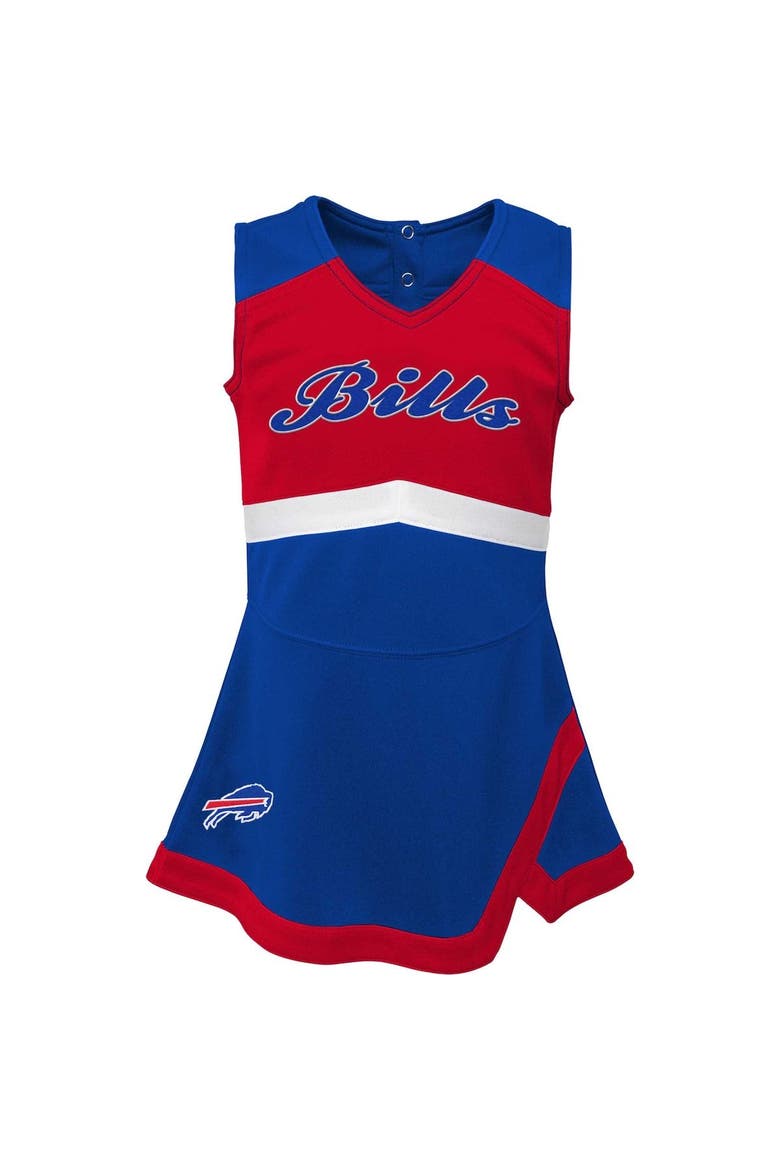 Girls Infant Royal Buffalo Bills Cheer Captain Jumper Dress, Alternate, color, Royal