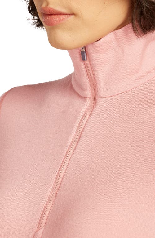 Icebreaker 260 Oasis Tech Merino Wool Half Zip Pullover In Pink
