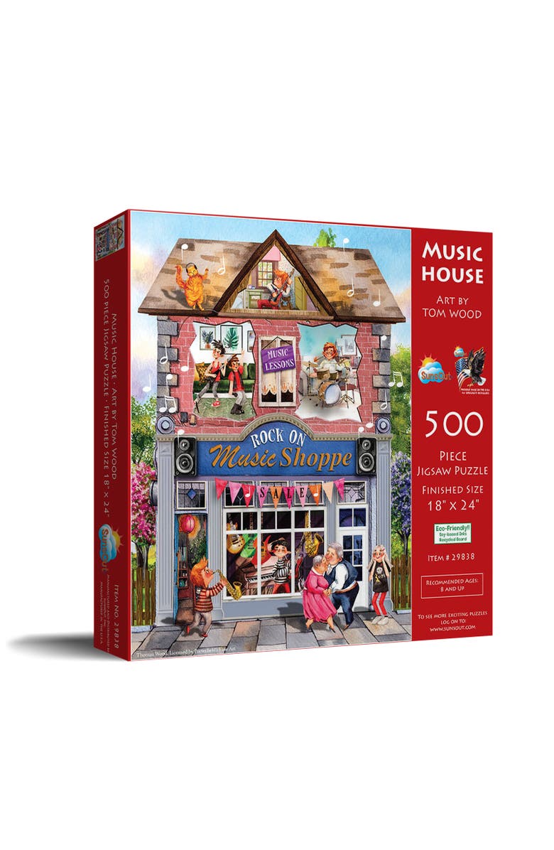 Sunsout Music House 500 piece Jigsaw Puzzle for Adults, Main, color, Multicolor
